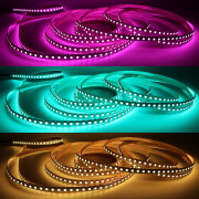 flexibler RGB LED-Leuchtstreifen – 96 × 5050 RGB LEDs – 680 Lumen – 19 W je Meter – 120° 24V DC