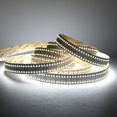 High-End Twin-Line LED Leuchtstreifen – 320 × 2835 LEDs – 31 W – 5440 lm/m – tageslichtweiß 6100 K – CRI 80+ 24V DC 120°