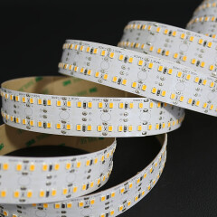 High-End Twin-Line LED Leuchtstreifen – 320 × 2835 LEDs – 31 W – 5440 lm/m – tageslichtweiß 6100 K – CRI 80+ 24V DC 120°