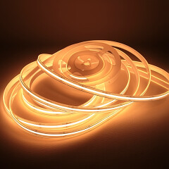 230V COB LED-Streifen – IP65 wasserdicht dimmbar – 480x LEDs 12,3 W warmweiß 2700 K 1086 lm /m CRI93 180°