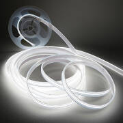 230V COB LED-Streifen | IP65 wasserdicht dimmbar | tageslichtweiß 6500K CRI91 180° | Maßanfertigung in Länge 10cm | 48x COB LEDs | 121 Lumen | 1 Watt |