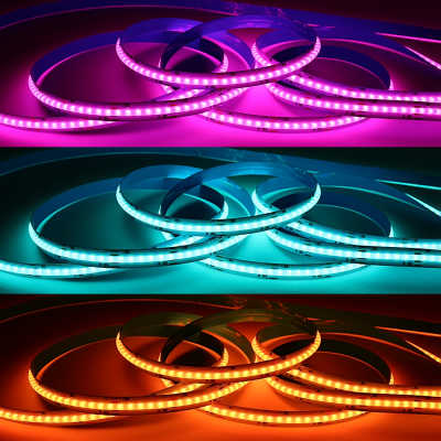 RGB&CCT COB-LED-Streifen dimmbar | 1258 Lumen - 18.6 Watt je Meter | 180° 24V DC CRI 95+ |