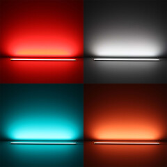 COB LED-Leiste Slim-Line – diffus – RGB Farbwechsel, CCT dualweiß, dimmbar- 18.6 W – 1258 lm/m – 180° 24V DC CRI 95RA