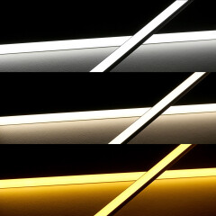 COB LED-Leiste Slim-Line – diffus – RGB Farbwechsel, CCT dualweiß, dimmbar- 18.6 W – 1258 lm/m – 180° 24V DC CRI 95RA