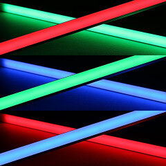 COB LED-Leiste Slim-Line – diffus – RGB Farbwechsel, CCT dualweiß, dimmbar- 18.6 W – 1258 lm/m – 180° 24V DC CRI 95RA