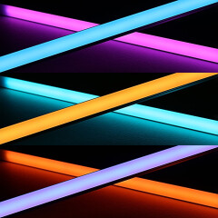 COB LED-Leiste Slim-Line – diffus – RGB Farbwechsel, CCT dualweiß, dimmbar- 18.6 W – 1258 lm/m – 180° 24V DC CRI 95RA