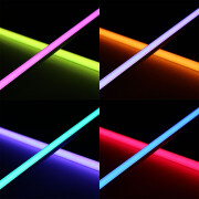 COB LED-Leiste Slim-Line – diffus – RGB Farbwechsel, CCT dualweiß, dimmbar- 18.6 W – 1258 lm/m – 180° 24V DC CRI 95RA