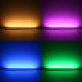 COB LED-Leiste "Slim-Line" | diffus | RGB Farbwechsel, CCT dualweiß, dimmbar- 18.6 Watt - 1258 Lumen je Meter | 180° 24V DC CRI 95RA |