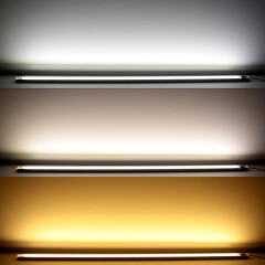 COB LED-Leiste Slim-Line – transparent – RGB Farbwechsel, CCT dualweiß, dimmbar – 18.6 W – 1258 lm/m – 180° 24V DC CRI 95RA