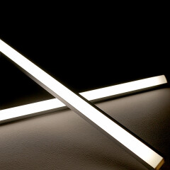 COB LED 45 Grad Eckleiste Corner – diffus – RGB Farbwechsel, CCT einstellbare Farbtemperatur – 18.6 W – 1258 lm/m – 180° 24V DC CRI 95RA