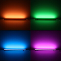 COB LED 45 Grad Eckleiste Corner – diffus – RGB Farbwechsel, CCT einstellbare Farbtemperatur – 18.6 W – 1258 lm/m – 180° 24V DC CRI 95RA