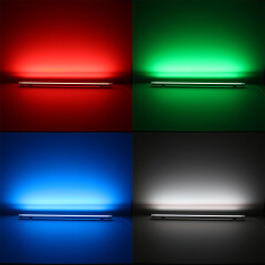 COB LED 45° Eckleiste Corner – transparent – RGB Farbwechsel, CCT einstellbare Farbtemperatur – 18.6 W – 1258 lm/m – 180° 24V DC CRI 95RA