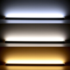 COB LED 45° Eckleiste Corner – transparent – RGB Farbwechsel, CCT einstellbare Farbtemperatur – 18.6 W – 1258 lm/m – 180° 24V DC CRI 95RA