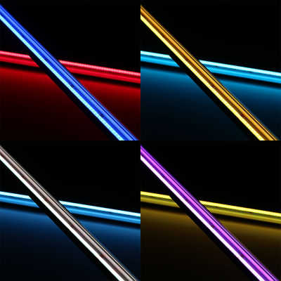COB LED 45° Eckleiste "Corner" | transparent | RGB Farbwechsel, CCT einstellbare Farbtemperatur | 18.6 Watt - 1258 Lumen je Meter | 180° 24V DC CRI 95RA |