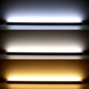 COB LED 45° Eckleiste Corner – transparent – RGB Farbwechsel, CCT einstellbare Farbtemperatur – 18.6 W – 1258 lm/m – 180° 24V DC CRI 95RA