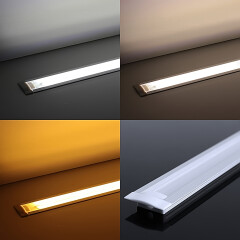 COB LED Einbau-Lichtleiste Inside – transparent...