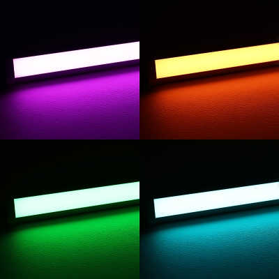 COB RGB CCT LED Eckleiste "strong Edge" diffus wasserdicht (IP54) | 840 LEDs - 1258 Lumen - 18.6 Watt je Meter | 24V DC |