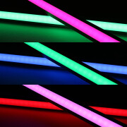 LED Eckleiste strong Edge diffus wasserdicht (IP54) – 96 × 5050 RGB LEDs – 680 Lumen – 19 W je Meter – 120° 24V DC