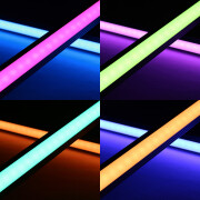 LED Eckleiste strong Edge diffus wasserdicht (IP54) – 96 × 5050 RGB LEDs – 680 Lumen – 19 W je Meter – 120° 24V DC