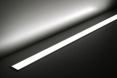 COB LED Einbauleuchte 230V linear wasserfest diffus – 480x LEDs 12,2 W tageslichtweiß 6500 K 1210 lm /m CRI91