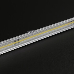 230V COB LED-Leiste Slim-Line max transparent wasserfest – 480x LEDs 12,2 W neutralweiß 4000 K 1157 lm /m CRI92