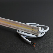 230V COB LED-Leiste Slim-Line max transparent wasserfest – 480x LEDs 12,2 W neutralweiß 4000 K 1157 lm /m CRI92