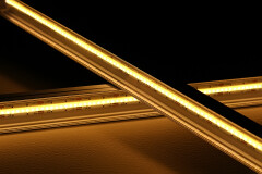 230V COB LED-Leiste Slim-Line max transparent wasserfest – 480x LEDs 12,3 W warmweiß 2700 K 1086 lm /m CRI93