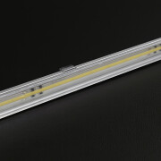 230V COB LED-Leiste Slim-Line max transparent wasserfest – 480x LEDs 12,3 W warmweiß 2700 K 1086 lm /m CRI93