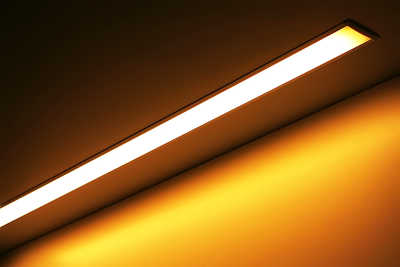 COB LED Einbauleuchte 230V linear diffus wasserfest | 480x LEDs 12,3W warmweiß 2700K 1086lm /m CRI93 |