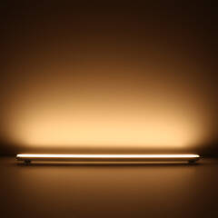 230V LED-Streifen COB wasserdicht im Eckprofil "Corner" diffus | warmweiß 2700K CRI93 | Fertigung nach Maß in Länge 23cm | 96x COB LEDs | 217 Lumen | 2 Watt |