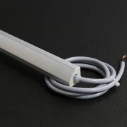 230V LED-Streifen COB wasserdicht im Eckprofil "Corner" diffus | warmweiß 2700K CRI93 | Fertigung nach Maß in Länge 23cm | 96x COB LEDs | 217 Lumen | 2 Watt |