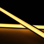 230V LED-Streifen COB wasserdicht im Eckprofil "Corner" diffus | warmweiß 2700K CRI93 | Fertigung nach Maß in Länge 23cm | 96x COB LEDs | 217 Lumen | 2 Watt |