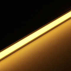 Einbauleuchte WET-LINE 230VAC COB LED wasserdicht (IP54) dimmbar diffus CRI90 – warmweiß 2700 K – 480x LEDs 12,2 W 1087 lm/m