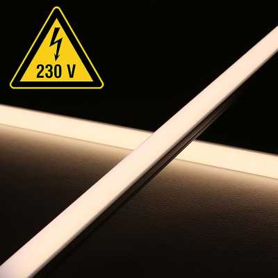 230V COB LED-Leiste "ROUND" wasserdicht (IP65)...