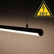 230V COB LED Pendelleuchte ROUND wasserdicht (IP65) dimmbar diffus CRI90 – neutralweiß 4000 K – 480x LEDs 12,2 W 1157 lm/m