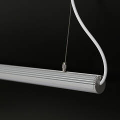 COB LED Deckenleuchte ROUND mit Seilaufhängung dimmbar diffus – 528x LED Chips – 15 W – 1425 lm/m – neutralweiß 4500 K – CRI 90+ 24V DC 180°