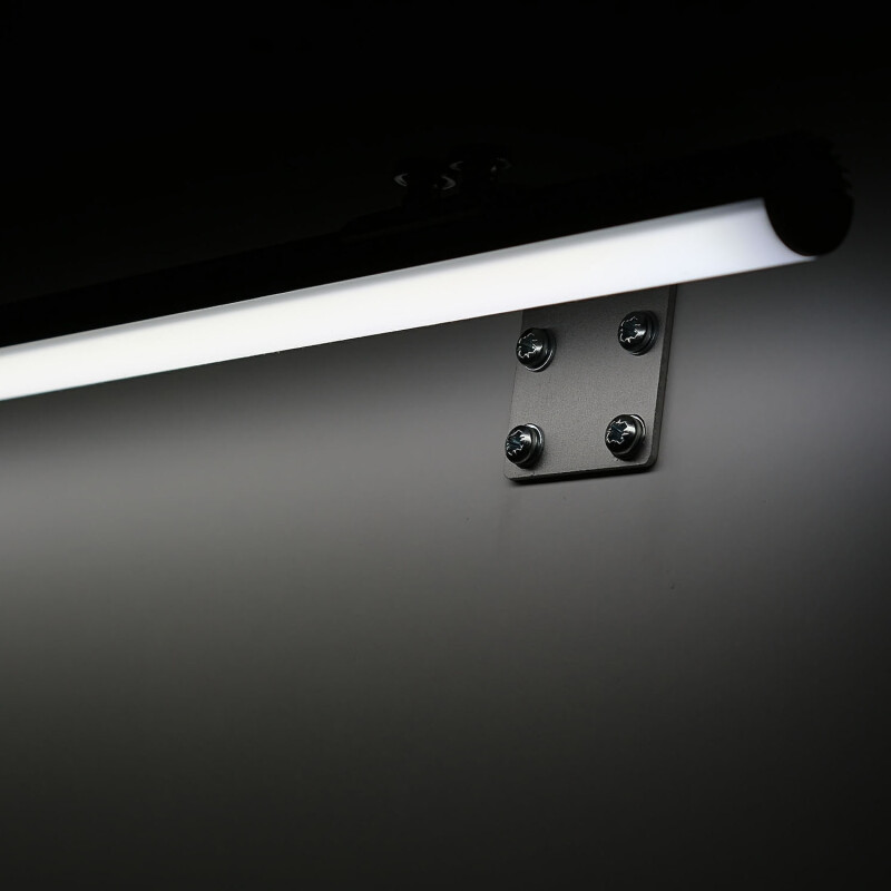 COB LED Wandleuchte ROUND mit Wandhalterungen dimmbar diffus – 528x LED Chips – 15 W – 1500 lm/m – tageslichtweiß 6000 K – CRI 90+ 24V DC 180°