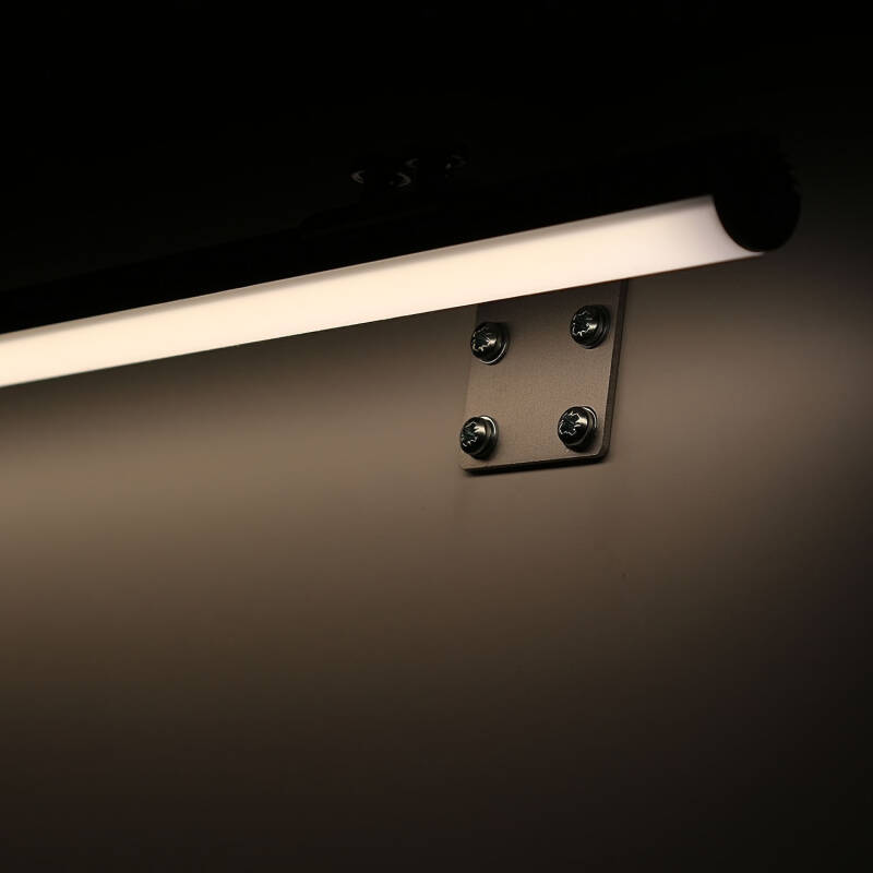 COB LED Wandleuchte ROUND mit Wandhalterungen dimmbar diffus – 528x LED Chips – 15 W – 1425 lm/m – neutralweiß 4500 K – CRI 90+ 24V DC 180°