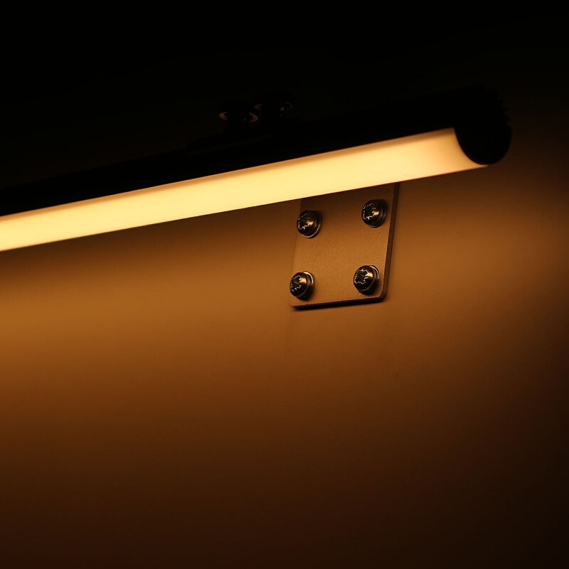 COB LED Wandleuchte ROUND mit Wandhalterungen dimmbar diffus – 528x LED Chips – 15 W – 1200 lm/m – warmweiß 2700 K – CRI 90+ 24V DC 180°