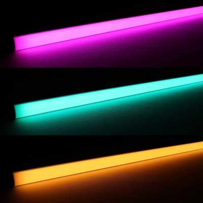 RGB COB LED Leiste "ROUND" dimmbar diffus | 840 LEDs - 690 Lumen - 15.8 Watt je Meter | 180° 24V DC |