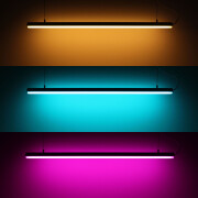 RGB COB LED Deckenleuchte ROUND mit Seilaufhängung dimmbar diffus – 840 LEDs – 690 Lumen – 15.8 W je Meter – 180° 24V DC