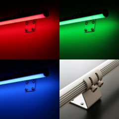 RGB COB LED Wandleuchte ROUND mit Wandhalterungen dimmbar...