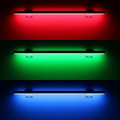 RGB COB LED Wandleuchte ROUND mit Wandhalterungen dimmbar...