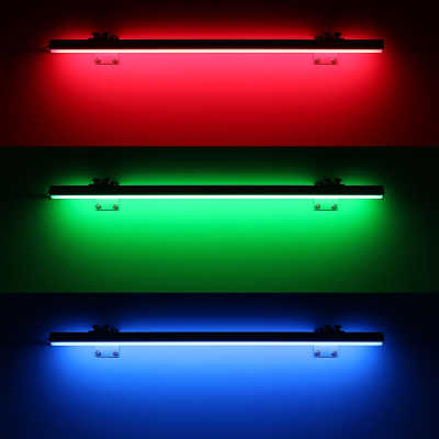 RGB COB LED Wandleuchte "ROUND" mit Wandhalterungen dimmbar diffus | 840 LEDs - 690 Lumen - 15.8 Watt je Meter | 180° 24V DC |