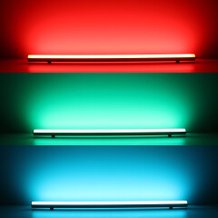COB LED-Leiste RGB+CCT ROUND dimmbar diffus – 1258 Lumen – 18.6 W je Meter – 180° 24V DC CRI 95+