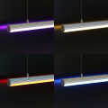 COB LED Deckenleuchte "ROUND" RGB+CCT mit Seilaufhängung  dimmbar diffus | 1258 Lumen - 18.6 Watt je Meter | 180° 24V DC CRI 95+ |