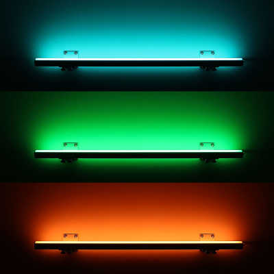 RGB+CCT COB LED Wandleuchte "ROUND" mit Wandhalterungen dimmbar diffus | 1258 Lumen - 18.6 Watt je Meter | 180° 24V DC CRI 95+ |