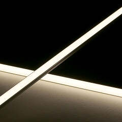 COB CCT LED-Leiste Out-Line IP54 wasserdicht – diffus – 640 LED-Chips 16 W je Meter – dualweiß 2700 K-6500 K – CRI 90+ 24V DC 180°