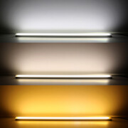 COB CCT LED-Leiste Out-Line IP54 wasserdicht – diffus – 640 LED-Chips 16 W je Meter – dualweiß 2700 K-6500 K – CRI 90+ 24V DC 180°