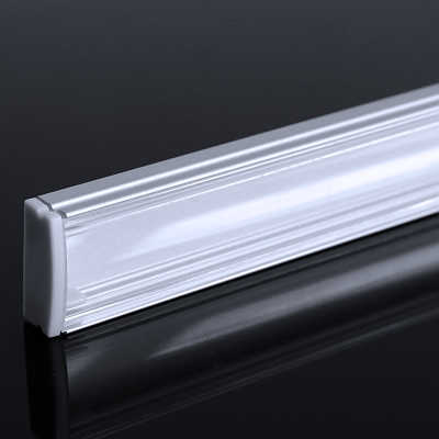 COB LED Leiste "Slim-Line" CCT | transparent | 640 COB-LEDs 16Watt je Meter | dualweiß | CRI 90+ 24VDC 180° |